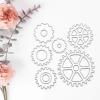 Hisocute Steampunk Cutting Dies Gear Die Cuts Metal Embossing Script Dies Stencils for Scrapbooking Journaling Embellishments Die Cuts for Card Making Words view 2