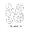 Hisocute Steampunk Cutting Dies Gear Die Cuts Metal Embossing Script Dies Stencils for Scrapbooking Journaling Embellishments Die Cuts for Card Making Words view 3