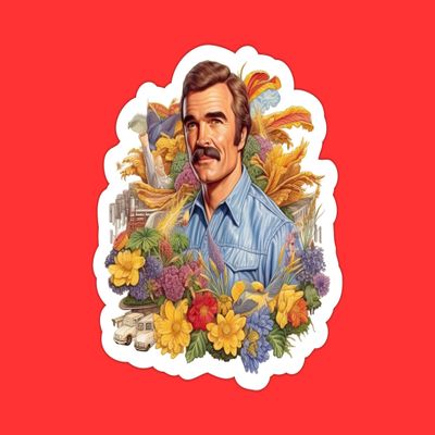 Burt Reynolds Sticker, 12"