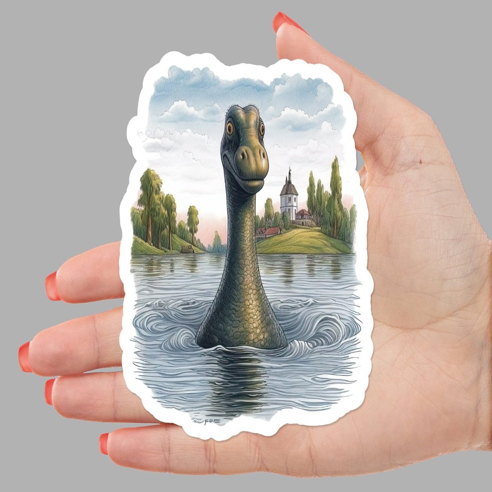 Loch Ness Monster Sticker, 12"