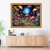 Foxdiviy Mushroom Scenery 16x20 inch Stamped Cross Stitch Kit - 11CT Embroidery Patterns for Beginners - Adults & Kids - Vintage Nature Theme view 2