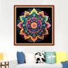 Foxdiviy Cross Stitch Kits - Mandala 18x18 inch - Beginner Friendly - Embroidery Patterns - DIY Needlework - Colorful - No Frame - Includes Threads, Needles, Instructions view 2