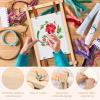 RVEFOT Wooden Cross Stitch Frame, Embroidery Scroll Frame, Cross Stitch Hoop Stand, Embroidery Hoop Holder, Adjustable Needlepoint Stretcher Frame, Embroidery Tapestry Quilting Frame (54.5cm) view 4