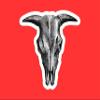 Sheep skull Sticker, 12" view 1