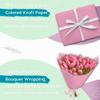 PerkHomy Light Pink Kraft Paper Roll 17.5" x 960" (80') for Gift Wrapping Bouquet Flower Art Painting Craft Writing Packaging Shipping 80GSM 55LB (Light Pink, 17.5" x 80') view 4