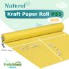 PerkHomy Lemon Yellow Kraft Paper Roll 17.5" x 960" (80') for Gift Wrapping Bouquet Flower Art Painting Craft Writing Packaging Shipping 80GSM 55LB (Lemon Yellow, 17.5" x 80') view 2