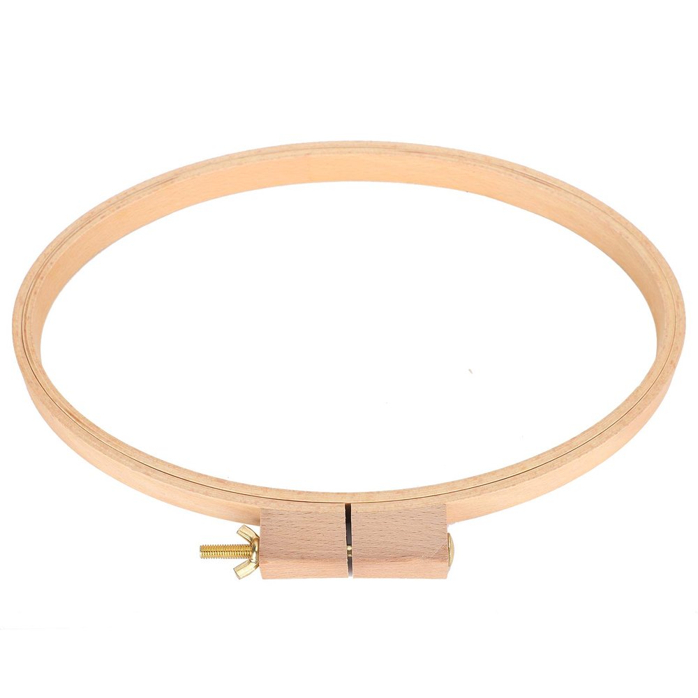 WGFOIP Wood Embroidery Hoop Horizontal Oval Frame, Stitch Supplies Easy Assemble and Store Suitable Lazy Embroidery Lovers