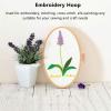 WGFOIP Wood Embroidery Hoop Horizontal Oval Frame, Stitch Supplies Easy Assemble and Store Suitable Lazy Embroidery Lovers view 3