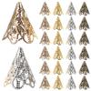 120pcs Flower Bead Caps Cones Flower Bead Cap Mixed Colors Metal Filigree End for DIY Craft Pendant Necklace Jewelry Making view 1