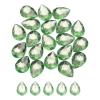 MECCANIXITY 20PCS Flat Back Acrylic Teardrop Gems 18x25mm Artificial Rhinestones for DIY Crafts Bead Wedding Party Face Painting Jewelry Making Light Green view 1