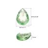MECCANIXITY 20PCS Flat Back Acrylic Teardrop Gems 18x25mm Artificial Rhinestones for DIY Crafts Bead Wedding Party Face Painting Jewelry Making Light Green view 2
