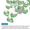 MECCANIXITY 20PCS Flat Back Acrylic Teardrop Gems 18x25mm Artificial Rhinestones for DIY Crafts Bead Wedding Party Face Painting Jewelry Making Light Green view 4