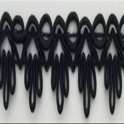 BBTRIMSANDRIBBON 5/8"" Scalloped Gimp Sewing Braid Trim - 12 Yards - Colors Available! (Black), 014376
