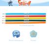 Disney Stitch Sketchbook for Kids with Colored Pencils, Pencil Sharpener, Eraser, Spiral Bound, Blue view 3