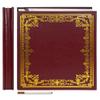 Vienrose Large Self-Adhesive Photo Album, Artificial Leather Scrapbook Album for 4x6 5x7 3x5 8x10 Photos, 10.63"x11.02" Vintage Memory Book DIY 60 Pages with with A Metallic Pen, Red view 1