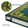 Vienrose Large Self-Adhesive Photo Album, Artificial Leather Scrapbook Album for 4x6 5x7 3x5 8x10 10x12 Photos, 13.19" x 12.8" Vintage Memory Book DIY 60 Pages with with A Metallic Pen, Dark Green view 2
