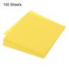 MECCANIXITY 100 Sheet Origami Paper Double Sided Lemon Yellow 3x3 Inch Square Sheet for Art Craft Project, Beginners, Gifts Decor view 3