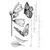 Sizzix A5 Clear Stamps Set w/Stencil Cosmopolitan, Farfallina by Stacey Park view 2