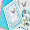 Sizzix A5 Clear Stamps Set w/Stencil Cosmopolitan, Farfallina by Stacey Park view 4