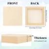 Aodaer 8 Pack Wood Panels 6 x 6 Inch Wooden Panels Canvas Unfinished Craft Wood Boards Panels for Art Crafts Acrylic and Oil Painting Pouring DIY Projects view 2