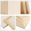 Aodaer 8 Pack Wood Panels 6 x 6 Inch Wooden Panels Canvas Unfinished Craft Wood Boards Panels for Art Crafts Acrylic and Oil Painting Pouring DIY Projects view 3