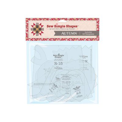 NineTribe Basics Riley Blake Sew Simple Shapes How to Build A Scarecrow Acrylic Quilting Templates by Lori Holt, Marking and Guiding Your Quilting Stitches, Clear, STT-35006