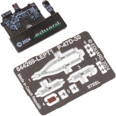 Eduard 1/48 Look Republic P-47D-30 Thunderbolt Instrument Panel (for Mini Art) Plastic Model Parts EDU644269