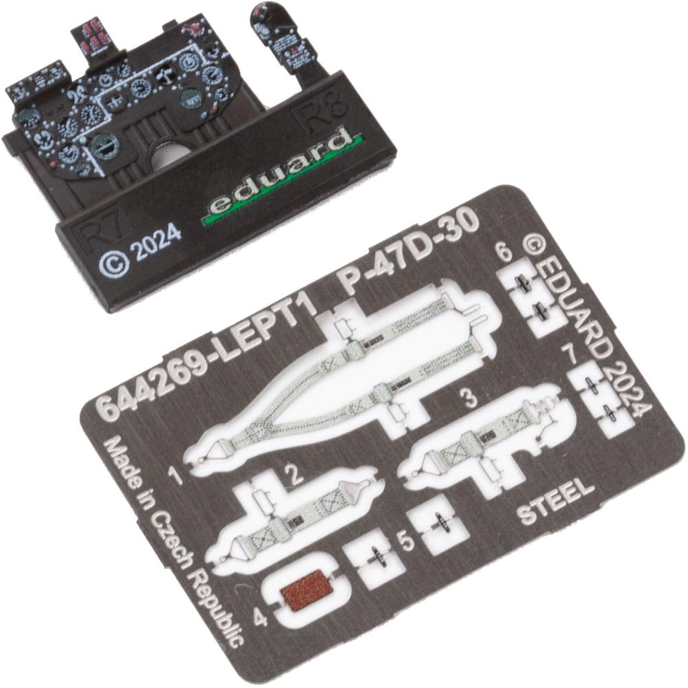 Eduard 1/48 Look Republic P-47D-30 Thunderbolt Instrument Panel (for Mini Art) Plastic Model Parts EDU644269