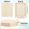 Aodaer 8 Pack Wood Panels 8 x 10 Inch Wooden Panels Canvas Unfinished Craft Wood Boards Panels for Art Crafts Acrylic and Oil Painting Pouring DIY Projects view 2