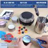 JINEKU Candle Making Gift Box Set for Adults and Beginners - Heating Stove + Pouring Cup + Thermometer + Soy Wax (1000g), Candle DIY Tools view 4