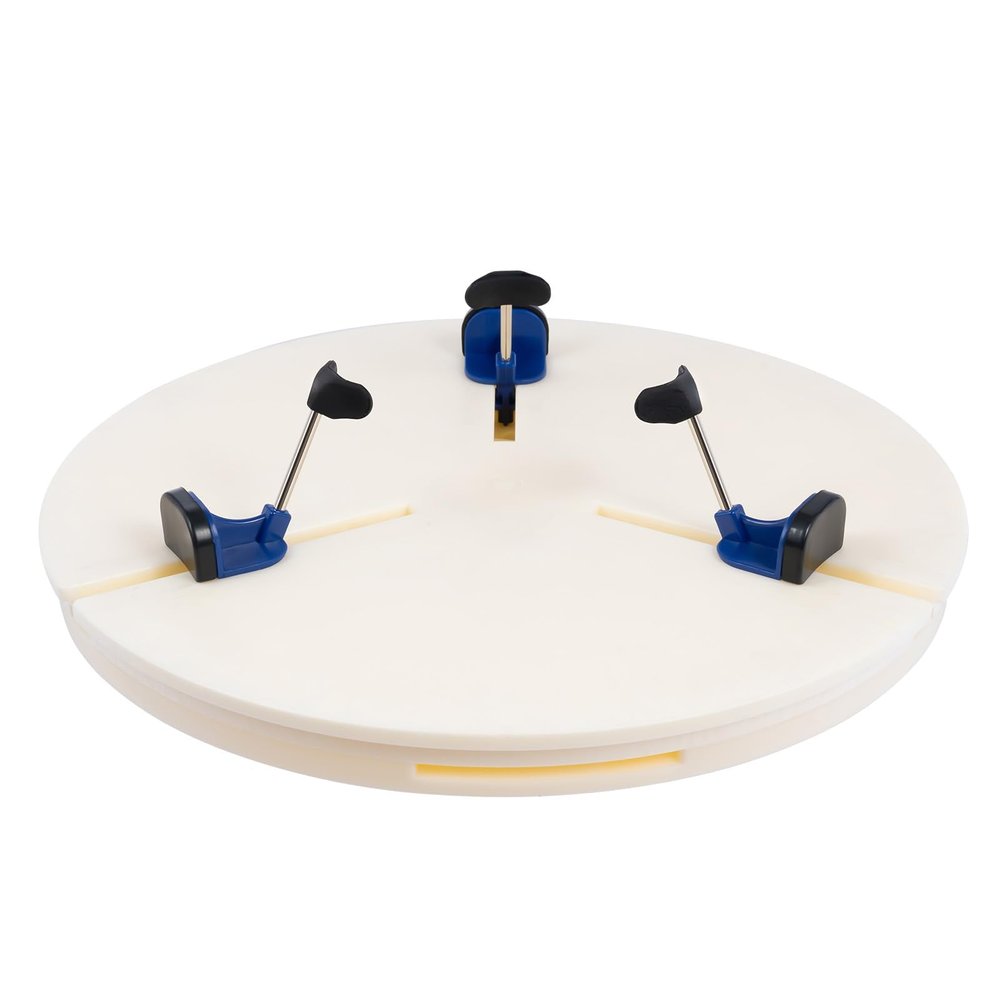 Portable Pottery Machine Turntable Clamp,Sculpting Clamp Ceramic Trimming Tools Repair Tools for Ceramic Beginners Professionals