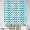 Feelyou Sea Turtle Blue Teal Fabric by The Yard 5 Yard Ocean Decorative Fabric Beach Coastal Upholstery Fabric for Chairs Animal DIY Reupholstery Fabric Room Decor Soft Flannel view 3