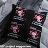 Feelyou Cute Axolotl Fabric by The Yard 5 Yard Cartoon Salamander Decorative Fabric Kawaii Ocean Sealife Upholstery Fabric for Chairs Reptile Animal DIY Reupholstery Fabric Funny Soft Flannel view 4