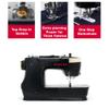 SINGER Heavy Duty 500 Classic Sewing Machine with Accessory Kit | Strong Motor with Enhanced Piercing Power, 23 Built-In Stitches, Full Metal frame, 1-step Buttonhole & LED Light view 3