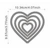 DzIxY Heart Shape Lace Metal Cutting Dies for Card Making Kit Embossing Paper Die Cuts Set Scrapbook Stencils Supplies Machine Templates view 2