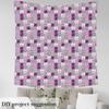 Feelyou Volleyball Upholstery Fabric for Chairs 3 Yards Girls Volleyball Upholstery Fabric for Chairs Sport Game Fabric by The Yard Ball Purple Soft Flannel Decorative Fabric view 3