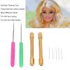 10PCS Doll Hair Rooting Tool, Doll Hair Wig Tool Aries, Reroot Rehair Making Tools for Craft Lovers Plies view 4