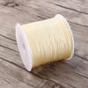 Chinese Knot Cord, 100Mx0.8mm Nylon Chinese Knot Cord Rattail Thread String Round Knitting Cord Beige for Micro Macrame Jewelry Making view 2
