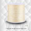 Chinese Knot Cord, 100Mx0.8mm Nylon Chinese Knot Cord Rattail Thread String Round Knitting Cord Beige for Micro Macrame Jewelry Making view 4