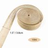 21 Yard Burlap Wired Ribbon, Natural Burlap Fabric Roll for Holiday Party DIY Handmade Artist Home Decor Packaging,Tree Decoration,Outdoor Decoration (1.5 Inch Wide) view 3