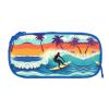 YQxwJL Hawaiian Surfer On Wavy Print Pencil Cases Pen Box Stationery Makeup Bag, Desk Organizer For College Adults Women Men view 3