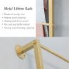 White Metal Stowels Display Rack with 9 Cross Bar, Wall Mounted Craft Ribbon Organizers Shelf for Wrapping Paper (Size : 70x120cm/27.6x47.2in) view 4