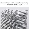 DIFN Clothes Rack Mobile Art Clothes Rack, 50-Layer Clothes Rack Art Studio, Educational Product Clothes Rack, Space Saving Rack (for A3 Artwork/Paintings) view 4