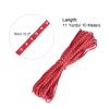 uxcell 10 Yards Faux Leather Suede Cord with Rivet, 5mm Studded Microfiber Leather String Rope for DIY Making Necklaces, Bracelets (Red) view 2