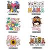 NineTribe Basics 6 Sheets Mother's Day Iron on Transfers, Dtf Transfers Ready to Press Mama Heat Transfer Stickers Mom Iron on Decals for T Shirts Pillow Hoodie DIY Crafts view 4