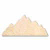 Unfinished Wood Mountain Range Shape Nature Craft up to 46" DIY 24" / 1" view 1