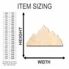 Unfinished Wood Mountain Range Shape Nature Craft up to 46" DIY 24" / 1" view 2