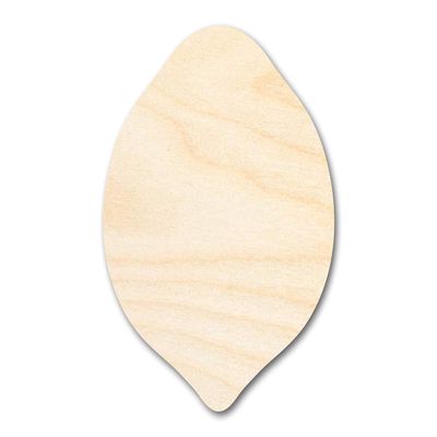 Unfinished Wood Lemon Shape | Summer | Fruit | Lemonade | Craft Cutout | up to 46" DIY 12" / 1"