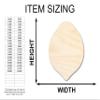 Unfinished Wood Lemon Shape | Summer | Fruit | Lemonade | Craft Cutout | up to 46" DIY 12" / 1" view 2