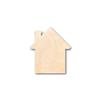 Unfinished Wood House Shape Craft up to 46" DIY 14" / 1" view 1